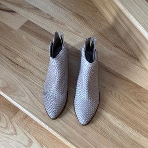 Ron White woven leather bootie